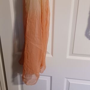 Source Unknown Peach Ombre Lightweight Scarf